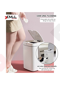 Thùng rác thông minh cảm ứng 18 lít M&L B-JA-18 phong cách sang trọng, đẳng cấp, tiện lợi