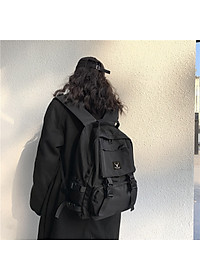 Combo Balo Ulzzang Hàn Quốc Và Túi Đeo Mini Praza - BL185DC095 (Đen)