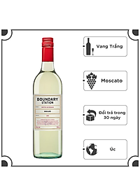 Rượu Vang Trắng Dominic BOUNDARY STATION Moscato 750ml 8% Acl