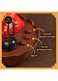 Tượng chú tiểu tụng kinh gõ mõ sạc pin type C có nhạc có đèn trang trí xe hơi, phong thủy, bàn làm việc đồ thờ cúng shop Diệu Tâm -chú tiểu có nhạc