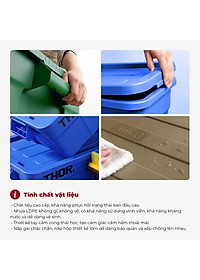 Thùng nhựa  đa năng chịu lực THOR 75L thương hiệu TRUST 3012  (Kèm nắp)  phân phối bởi Cobi Home.