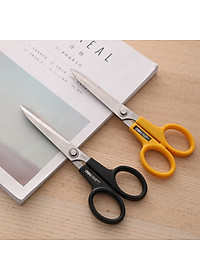 Kéo Văn Phòng 220Mm Deli, Đen/Vàng - 1 Chiếc - E6014