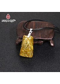 Mặt dây chuyền thạch anh tóc vàng mệnh thủy, kim - Ngọc Quý Gemstones