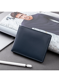 Bóp nam da bò - Ví da Nappa cao cấp tặng kèm hộp và túi sang trọng - Alpha 001