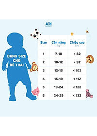 Bộ quần áo ngắn unisex họa tiết Gấu xanh xô sợi tre - AICDBTU4EFHB - AIN Closet