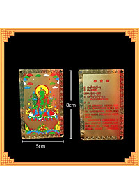 Thẻ phù Tara Sanh bằng đồng