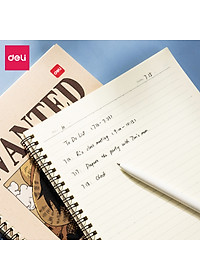 Sổ tay ghi chép gáy xoắn kẻ ngang A5 B5 60 trang hình Vua cướp biển One Piece Deli - Phù hợp học sinh văn phòng - Mẫu ngẫu nhiên - EN004