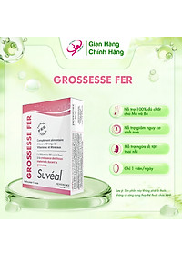 Suvéal Grossesse - Fer: Vitamin Tổng Hợp Cho Bà Bầu Cao Cấp Từ Pháp, Bổ Sung Đầy Đủ Vitamin Khoáng Chất, Ngăn Ngừa Dị Tật Thai Nhi, Tiền Sản Giật Và Tiểu Đường Thai Kỳ, Không Gây Táo Bón