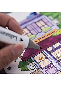 Bút màu Marker Lalunavn Touch Cool họa cụ tô màu dạ vẽ tranh anime Bộ 30/60/80 -B66