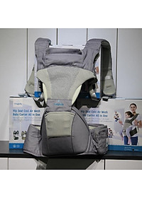 Địu ngồi trẻ em cao cấp siêu mềm 4 tư thế công nghệ Air Mesh thoáng khí - Comfybaby CF818 - tặng yếm tam giác