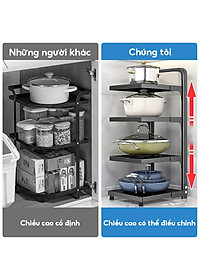 Giá Để Xoong Nồi Thép Carbon Kalpen 2-3-4-5 tầng