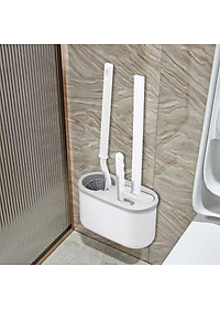 Bộ bàn chải vệ sinh nhà tắm, toilet 3in1 dán tường tiện dụng