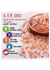 500g Muối hồng Himalaya .dạng hạt
