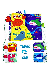 Sách Vải Tương Tác Cho Bé Đoán Đuôi Con Vật - Khám Phá Đại Dương