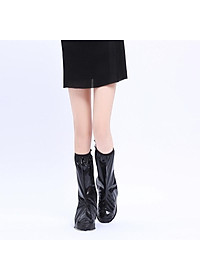 Ủng Đi Mưa Bọc Giày Màu Đục Cổ Cao 2 Lớp Chống Bẩn, Chống Thấm Cao Cấp