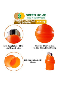 Bộ Móng Tay Hái Rau GreenHome, Có Đầu Bấm, Chống Bẩn Móng Tay, Bấm, Ngắt, Hái Rau Củ, Tiện Lợi