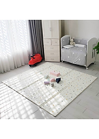 Thảm gấp gọn chống thấm mặt Umoo chính hãng kích thước 180x200cm dày 1.5cm mẫu Sư tử