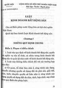 Luật Kinh Doanh Bất Động Sản (Sửa đổi, bổ sung năm 2024)