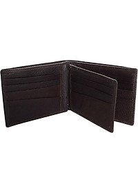 Ví Nam Viền Chỉ Huy Hoàng HT2130 (12.5 x 10 cm) - Nâu