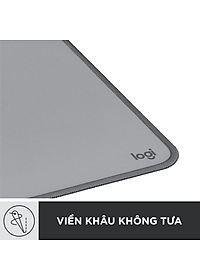 Bàn di chuột cỡ lớn Logitech Desk Mat - Đế cao su chống trượt, lướt dễ dàng, bề mặt chống đổ tràn, bền bỉ, nhỏ gọn - Hàng chính hãng