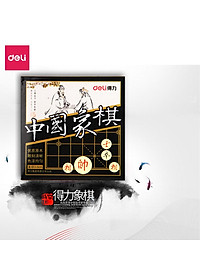 Bàn cờ tướng Deli bằng giấy kèm quân cờ nhựa giúp phát triển trí tuệ - 9565