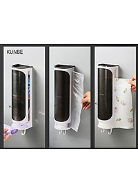 Hộp Đựng Túi Nilong KUNBE, Đựng Khăn Giấy, Túi Để Rác Dán Tường Tiện Dụng Tiết Kiệm Không Gian