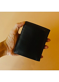 Ví/ Bóp Nam Dáng Đứng Màu Đen Dành cho Nam Da Bò Cao Cấp, Thiết Kế Tinh Tế, Thời Trang 2020 - ORCO (Kích thước 12 cm x 9 cm)