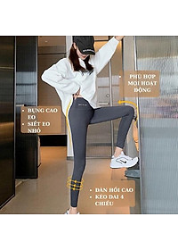 Quần Legging Nữ Dài Cạp Cao Đẹp Cao Cấp PINKAHA Nâng Mông Vải Thun Cotton Siêu Co Giãn 4 Chiều Ôm Sát