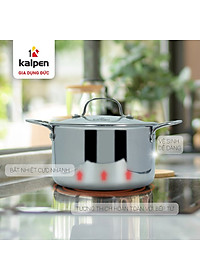 Nồi Inox 3 lớp đúc liền khối Kalpen Kazler 20cm dung tích 3.7L hàng Đức - Hàng chính hãng
