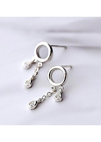 Bông tai hạt đá