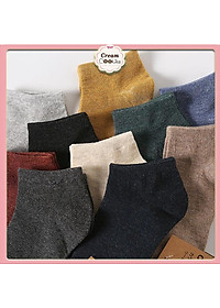 Combo 10 Đôi Tất Nam/Nữ Cổ Ngắn Hàng Loại 1 Co Giãn Tốt,Thấm Hút Mồ Hôi.Khử Mùi ,Kháng Khuẩn