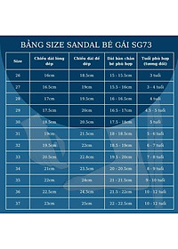 Giày sandal bé gái đi học dép quai hậu trẻ em nữ 3 - 12 tuổi màu hồng trái tim công chúa mang êm bền dễ thương SG73