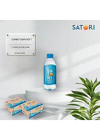 Combo 2 Thùng Nước Tinh Khiết Hoàn Lưu Khoáng SATORI 350ml (24 Chai/Thùng)