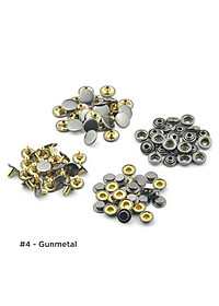 Nút bấm 4 thành phần 15mm Mã cúc 501 Bằng thau không gỉ Chuyên làm nút áo da cao cấp, áo khoác, quần jean