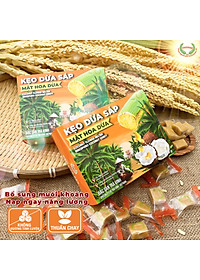 Kẹo dừa sáp VICOSAP mật hoa dừa không đường đồ ăn vặt healthy kẹo mềm dẻo đặc sản Trà Vinh hộp 180g