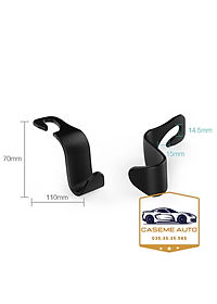 Móc Treo Đồ Chữ S Gắn Sau Ghế Ô Tô Xe Hơi, Nhựa ABS Cao Cấp An Toàn, Tiện Lợi, Hàng Dày Loại 1 - Hàng Nhập Khẩu