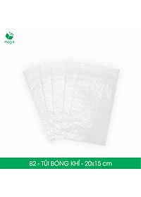 B2 - 20x15 cm - 25 Túi bóng khí chống sốc đóng hàng - Túi gói hàng, bọc chống sốc, xốp chống sốc