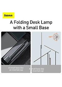 Đèn LED để bàn chống mỏi mắt, chống cận Baseus Smart Eye Series DGZG-02, pin 2200mAh- Hàng chính hãng.