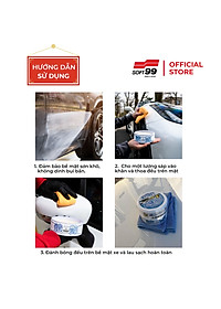 Sáp Phủ Tạo Độ Sáng Cho Sơn Xe Màu Tối Mirror Shine Wax Soft99 VC-ADR-01 (200g)