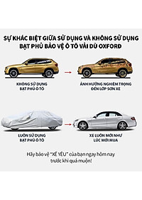 Bạt phủ xe ô tô Chevrolet Spark chất liệu vải dù oxford cao cấp, áo trùm xe ô tô 5 chỗ chevrolet 