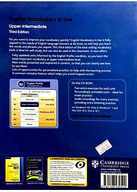 English Vocabulary in Use: Upper-Intermediate Book with Answers Reprint Edition: Vocabulary Reference and Practice