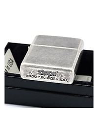 Bật lửa ZIPPO 121FB –Bật lửa ZIPPO ANTIQUE SILVER PLATE