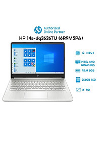 Laptop HP 14s-dq2626TU (6R9M5PA) (i3-1115G4 | 8GB | 256GB | Intel UHD Graphics | 14′ HD | Win 11) Hàng chính hãng