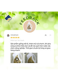 Nước rửa chén hữu cơ Bồ hòn Ecocare tinh dầu Sả Chanh 2000ml