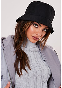 (Loại vải đẹp) Mũ Bucket ĐEN TRƠN- Nón tai bèo