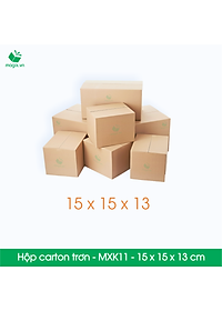 MXK11 - 15x15x13 cm - 60 Thùng hộp carton trơn đóng hàng