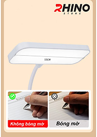 Đèn học LED gắn kẹp bảo vệ mắt chống cận cảm ứng Rhino L401, tích điện đa năng làm việc, để bàn học - Hàng chính hãng