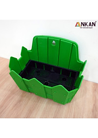 Chậu Nhựa Trồng Cây ANKAN Để Treo Ban Công, Treo Tường, Ngoài Trời, Sân Vườn, Kích Thước 24 x 19cm, Nhựa Cao Cấp