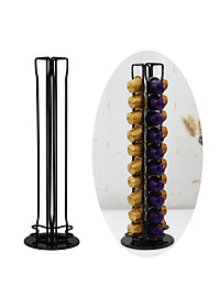 Iron Wire Coffee Pod Holder Rack Tower for Nespresso Pods Coffee Bar 40 Pods
