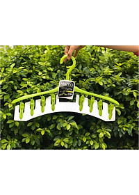 Móc treo có kẹp 8 chiếc giúp phơi khăn tay, tất, găng tay, khăn len... rất tiết kiệm diện tích - nội địa Nhật Bản 